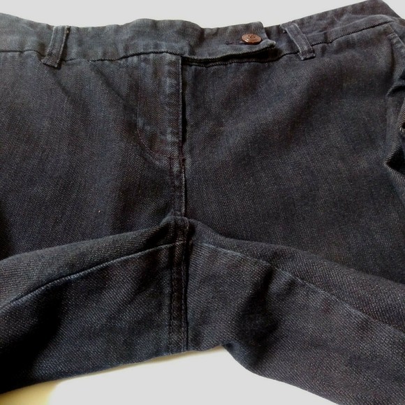 INC International Concepts Women's Flared Leg Jeans Size 14 Navy Dark Wash Denim - Picture 9 of 11